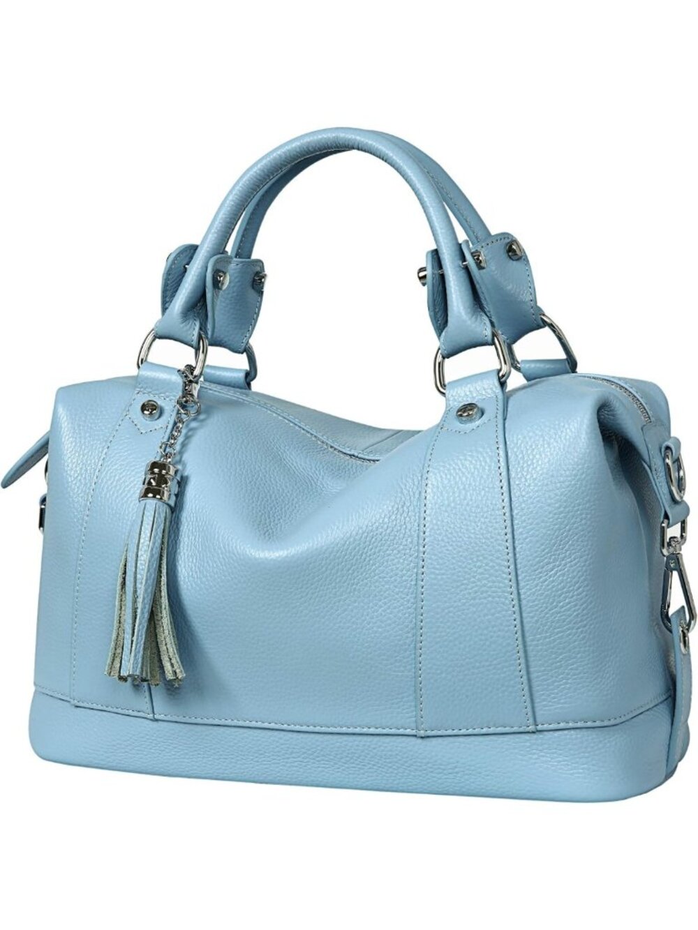 Stylish Genuine Leather Satchel Tote Bag for Women - Versatile Shoulder Handbag
